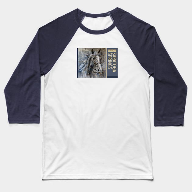 Saratoga Springs New York Baseball T-Shirt by Cre8tiveSpirit